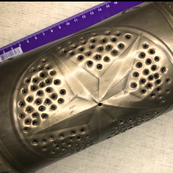 2 PUNCHED TIN STAR CANDLE  LUMINARY HOLDERS HANDMADE LIGHT SCONCE OUTDOOR INDOOR - Picture 4 of 4